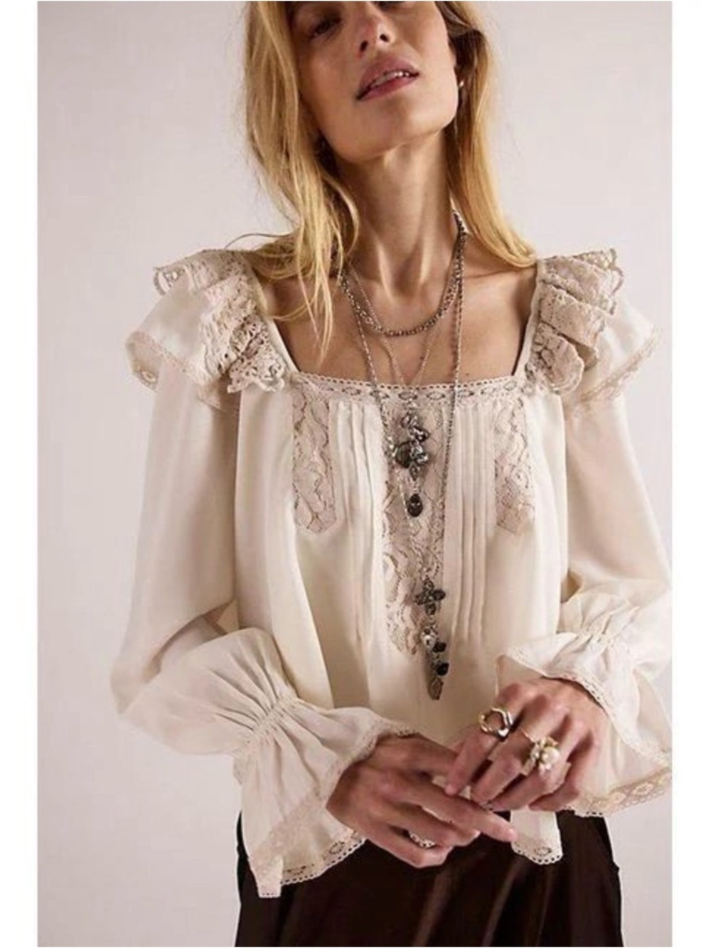 Free People Francie Blouse, Large